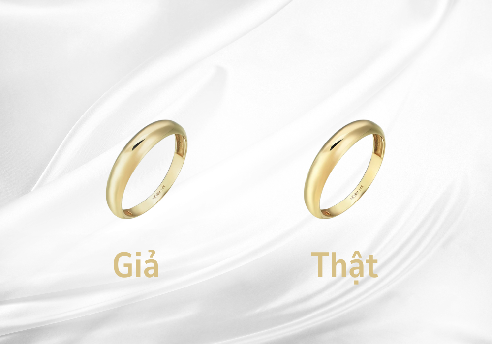Phân biệt vàng 10K thật và giả