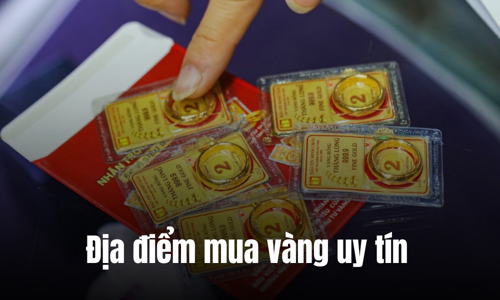 Gợi ý địa điểm mua vàng miếng và vàng nhẫn uy tín