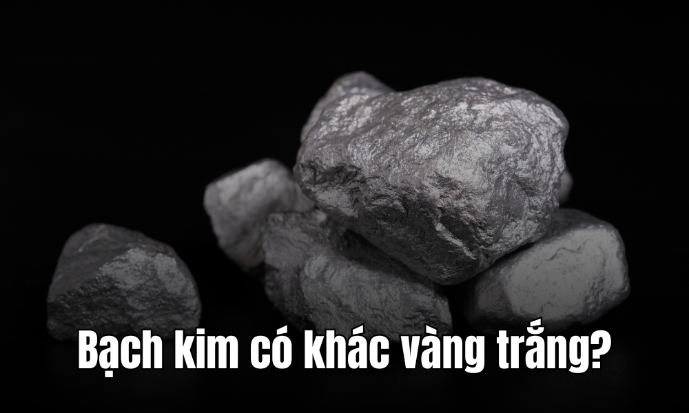 Bạch kim có khác gì với vàng trắng không?