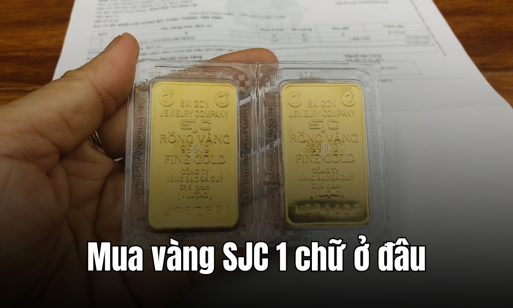 Mua vàng SJC 1 chữ ở đâu uy tín?